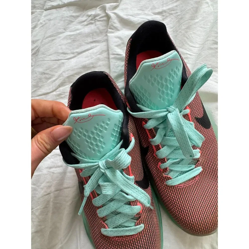 Nike Kobe 10 Easter GS Hot Lava Sunset Glow Basketball Shoes Size 5Y
